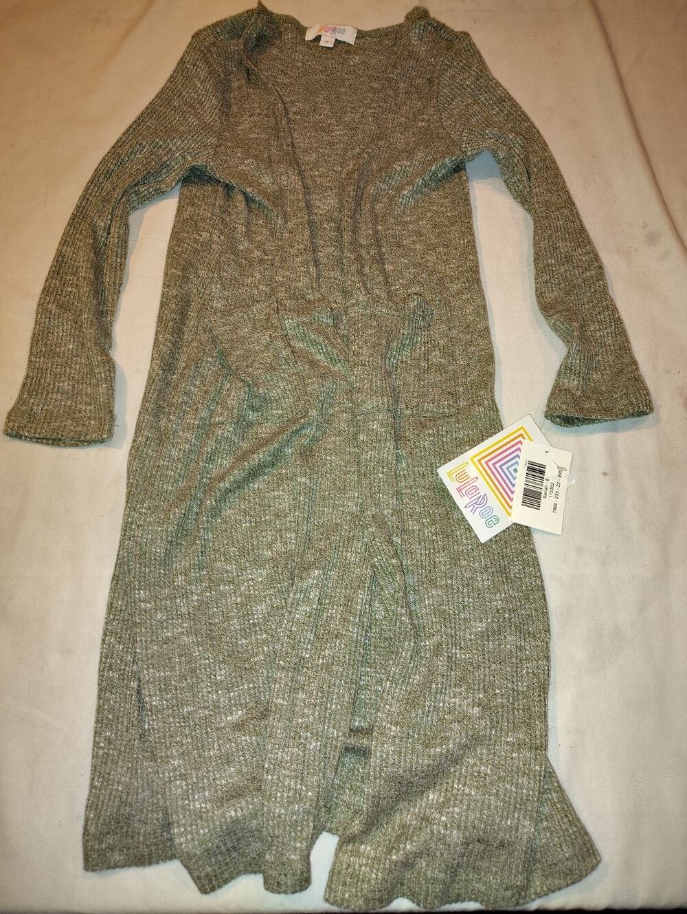 LuLaRoe Kids Sariah Duster Sweater Size 8 NWT NEW Gray
